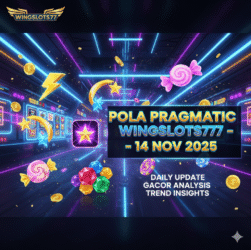 Update pola game Pragmatic Wingslots77 tanggal 14 November 2025. Analisis harian, jam pola, dan tren game gacor untuk pemain setia Wingslots77.