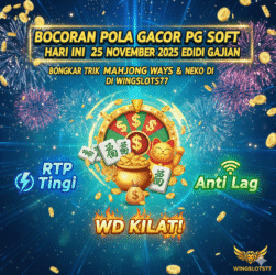 Wingslots77, pola gacor pg soft, rtp slot hari ini, mahjong ways 2 gacor, jam hoki main slot, pg soft 25 november 2025, situs slot gacor 2025, trik menang wild bandito, lucky neko gacor.
