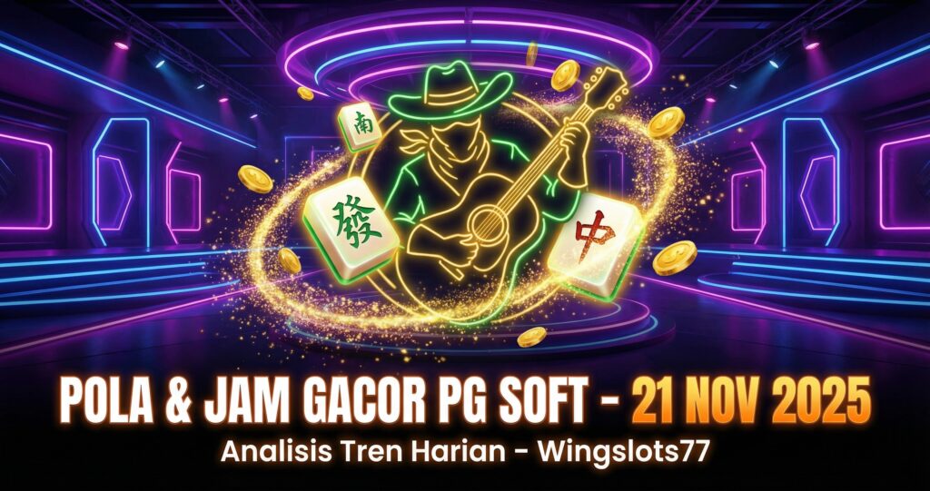 Analisis pola pemain, game populer, dan jam ramai PG Soft pada 21 November 2025. Pembahasan lengkap tren komunitas Wingslots77 hari ini.