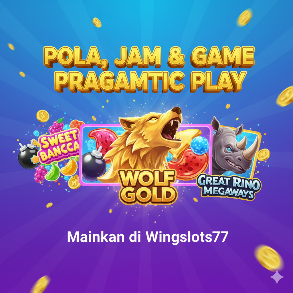 pola gacor Pragmatic Play, jam terbaik bermain slot, game gacor Pragmatic Play, Sweet Bonanza, Great Rhino Megaways, Wolf Gold, Wingslots77, RTP tinggi