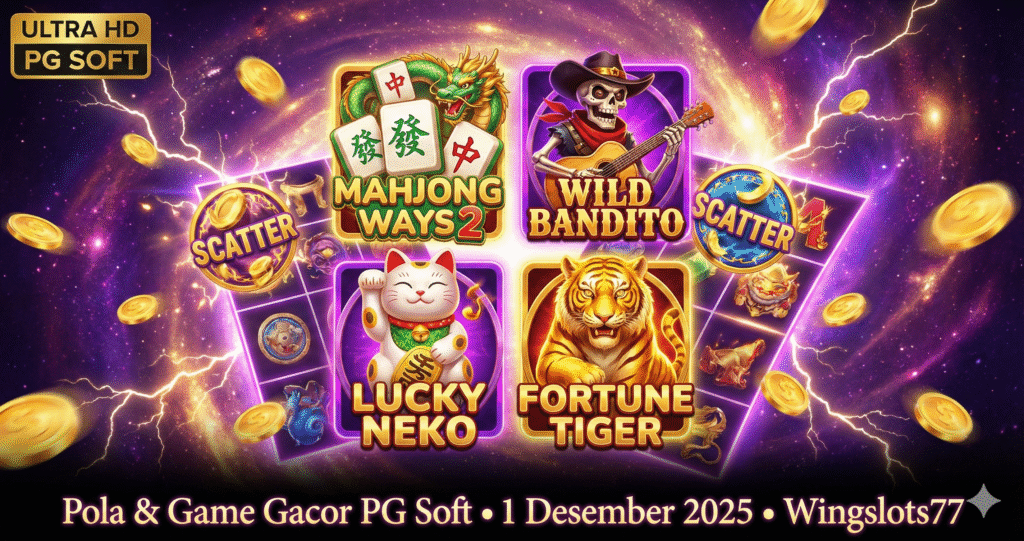 game gacor pg soft, pola pg soft terbaru, pola 1 desember 2025, wingslots77, jam hoki pg soft, game pg soft gacor, pola maxwin pg soft, mahjong ways gacor, wild bandito gacor, pg soft hari ini