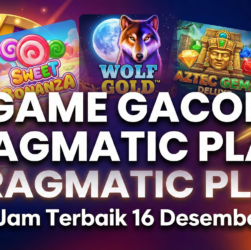 Pola permainan Pragmatic Play, jam gacor Pragmatic Play, game gacor Pragmatic Play, Sweet Bonanza, Wolf Gold, Aztec Gems Deluxe, Wingslots77, slot gacor 16 Desember 2025