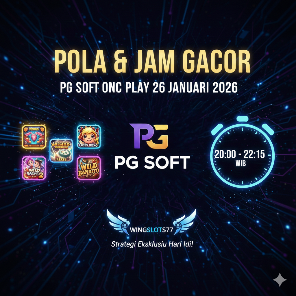 Pola PG Soft Hari Ini, Jam Gacor Wingslots77, Mahjong Ways 2 Gacor, Strategi Slot PG Soft 2026.