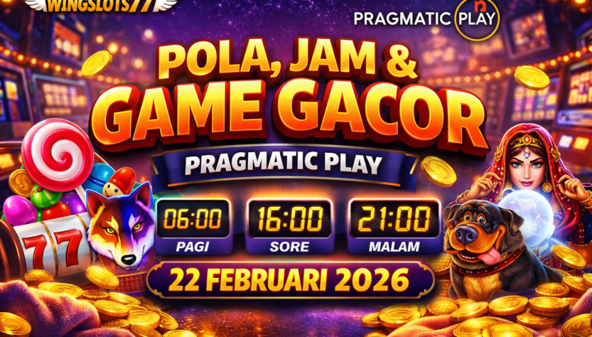 Pola gacor Pragmatic Play, Jam gacor slot, Game Pragmatic Play gacor, Wingslots77, Slot gacor 2026