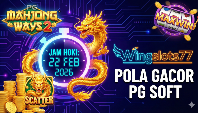 Pola gacor PG Soft, jam gacor PG Soft hari ini, game gacor 22 Februari 2026, Wingslots77, trik Mahjong Ways 2, jam hoki slot, bocoran RTP PG Soft.
