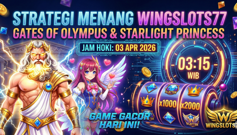 Wingslots77, Pragmatic Play, Pola Gacor Hari Ini, Jam Gacor Slot, Trik Slot Gacor 2026, Gates of Olympus, Starlight Princess